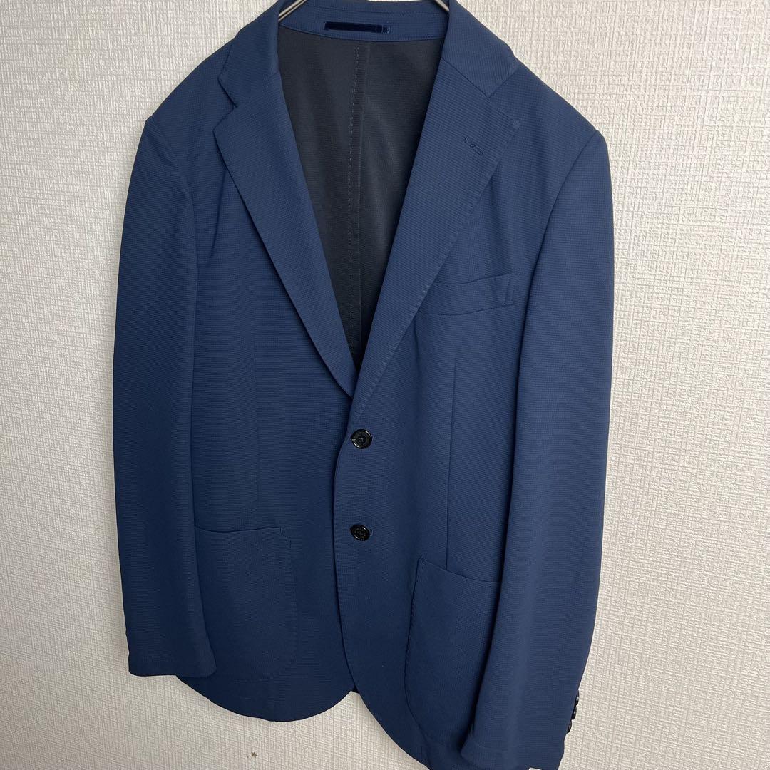 976 マッキントッシュTROTTER伸縮ネイビーセットアップ多機能撥水38R