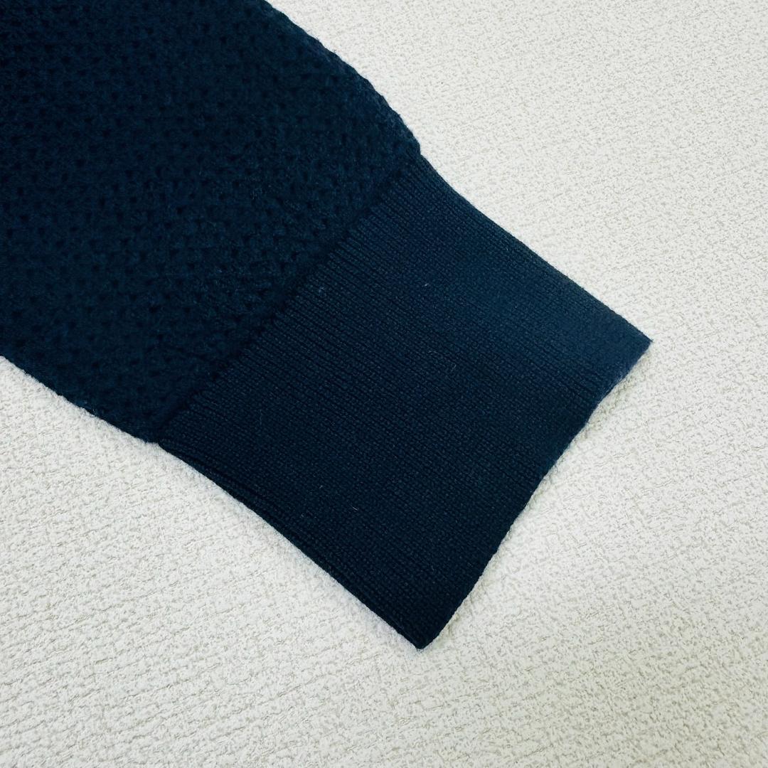 極美品】セオリー カーディガン 七分袖 ワッフル編み コンパクト
