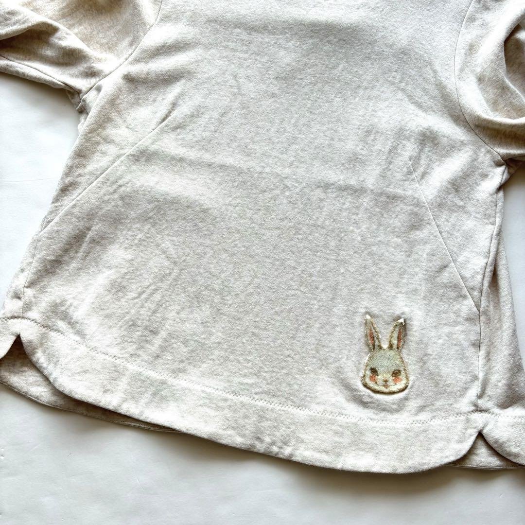 入荷now 買えない 美品 ワッペン付き うさぎ 大きいサイズ】FL5フランシュリッペ トップス