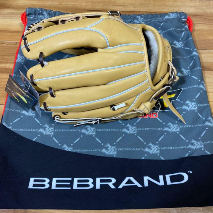 好評新作 新品タグ付 硬式内野用グローブ キップレザー WC1P7-m24172291132 ビーイーブランド お買い得低価