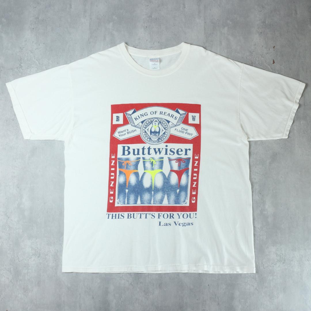 【希少】Tシャツ Buttwiser Budweiser XL 90s パロディ