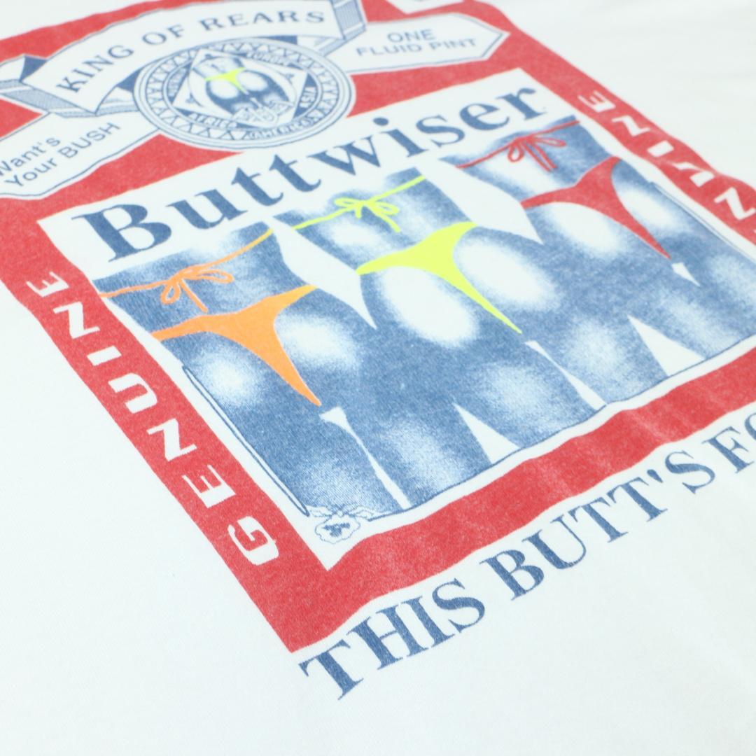 【希少】Tシャツ Buttwiser Budweiser XL 90s パロディ