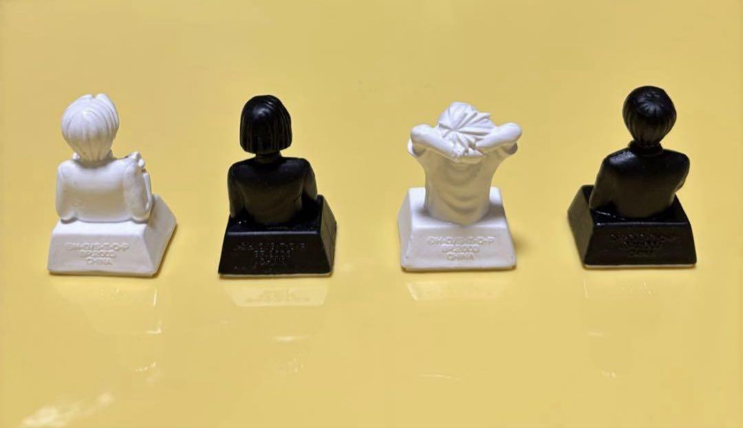ヒカルの碁【当時物☆胸像フィギュアスタンプ4種セット】進藤