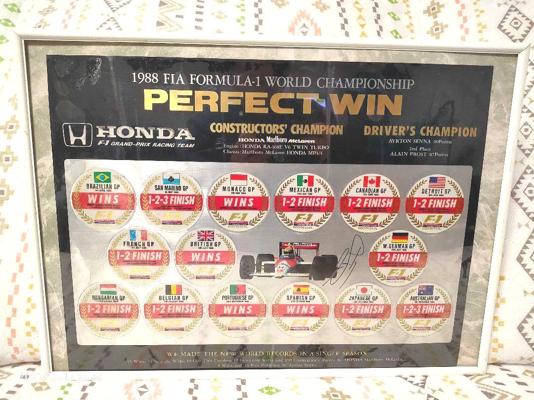 HONDA F1 メタルステッカー 1988年