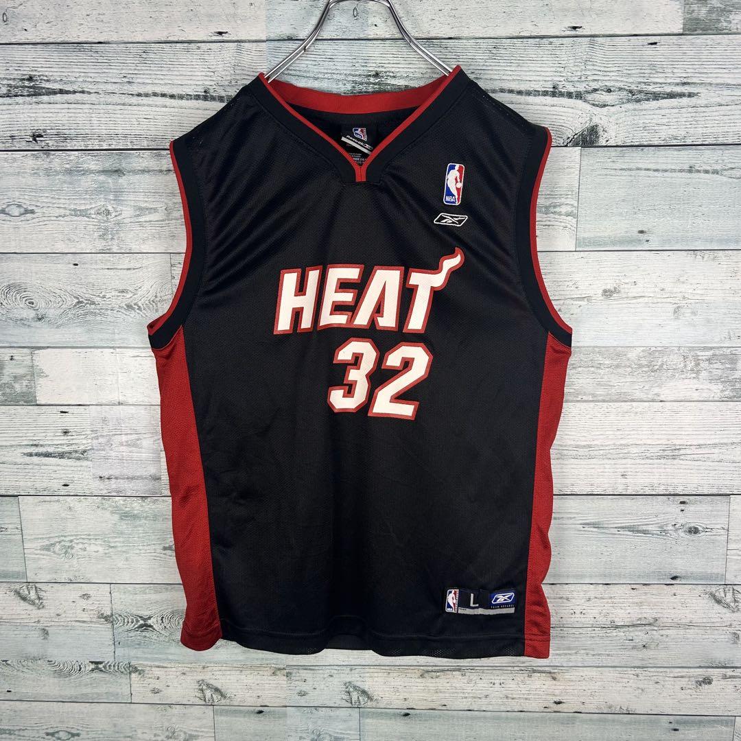 リーボックNBA プリントチームロゴ ヒート ゲームシャツ タンクトップ5467