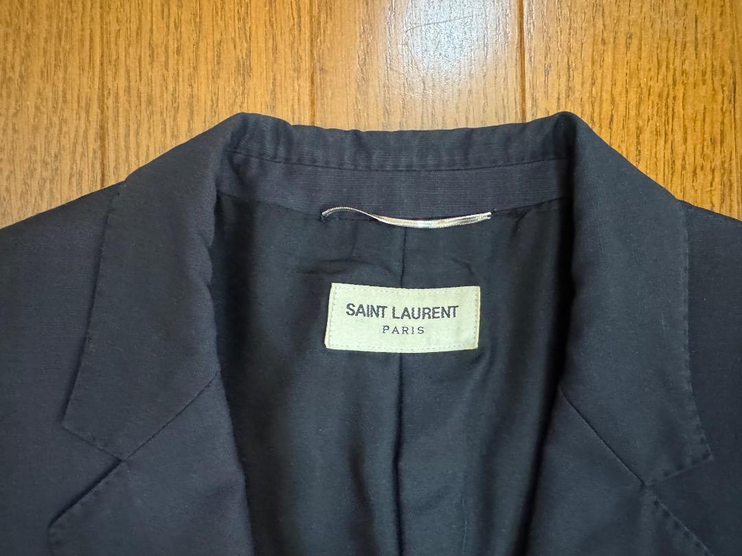 SAINT LAURENT テーラードジャケット２B ネイビー