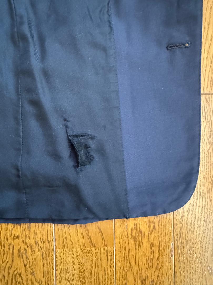 SAINT LAURENT テーラードジャケット２B ネイビー