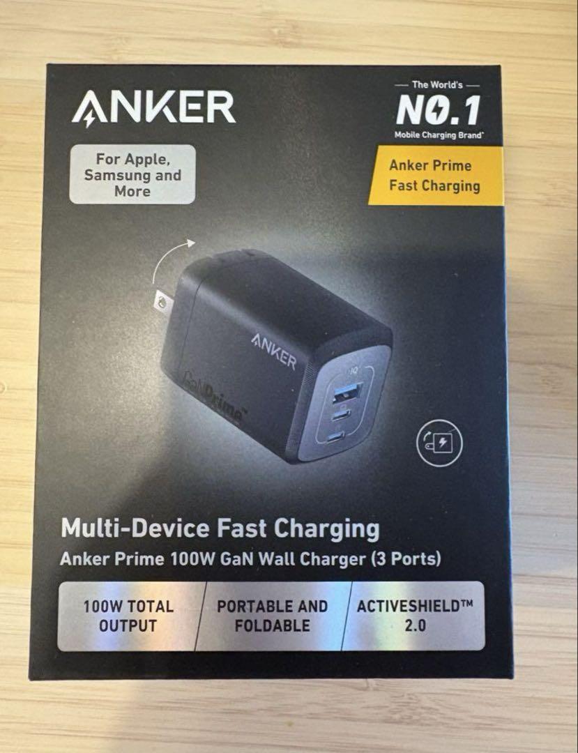 【新品】Anker Prime Wall Charger（100W・3ポート)