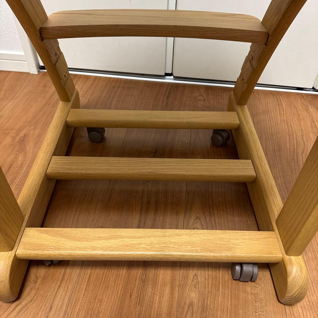 浜本工芸 水色キャスター付き学習椅子 浜本工芸 水色キャスター付き学習椅子