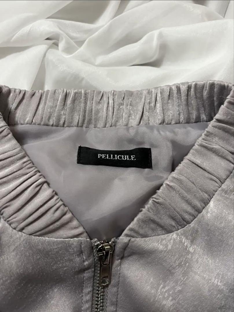 pellicule chiffon gathering blouson