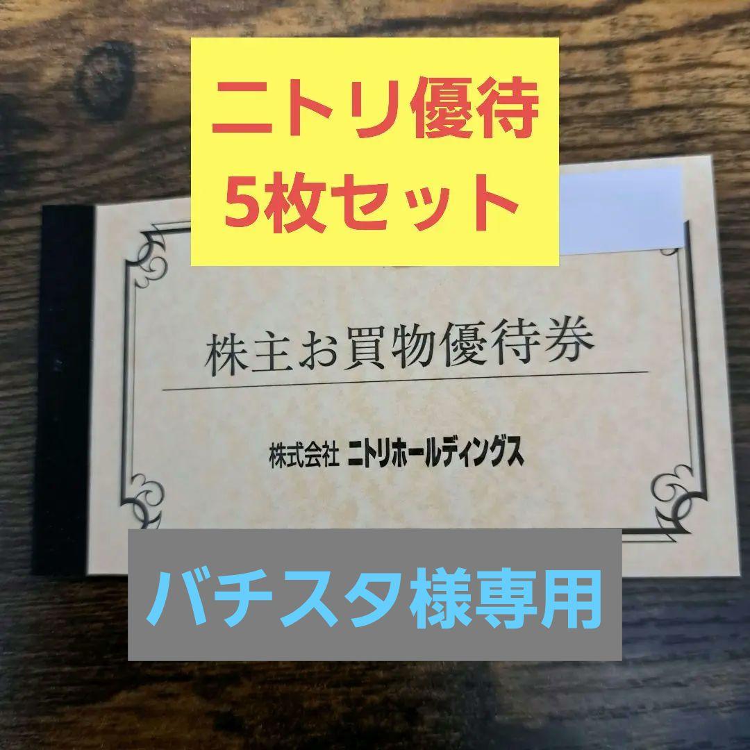 【バチスタ様専用】【最新版】ニトリ　株主優待　5枚セット