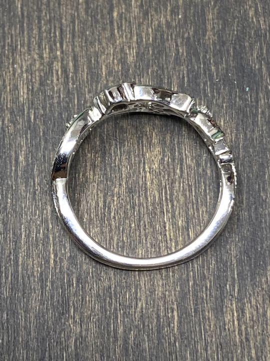 人気セールHOT ローズカットダイヤモンド K18WG リング kTiKo-m24185409772 ダイヤモンド 計0.08ct 得価大特価