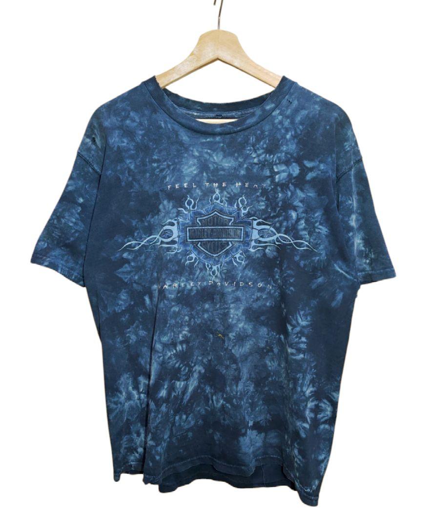 HARLEY DAVIDSON フレイムパターン タイダイTシャツ