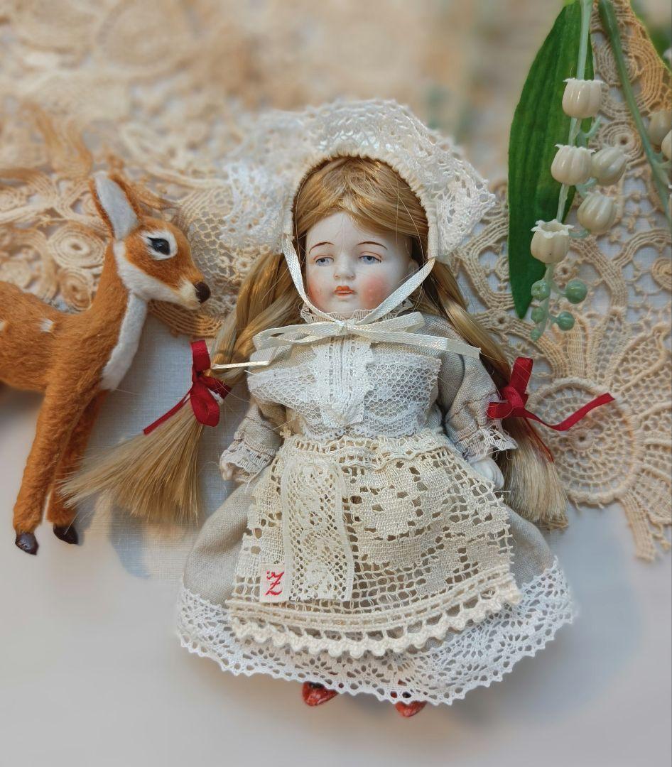 Handmade　ビスクドール　ミニョネット　アウトフィット　カントリー