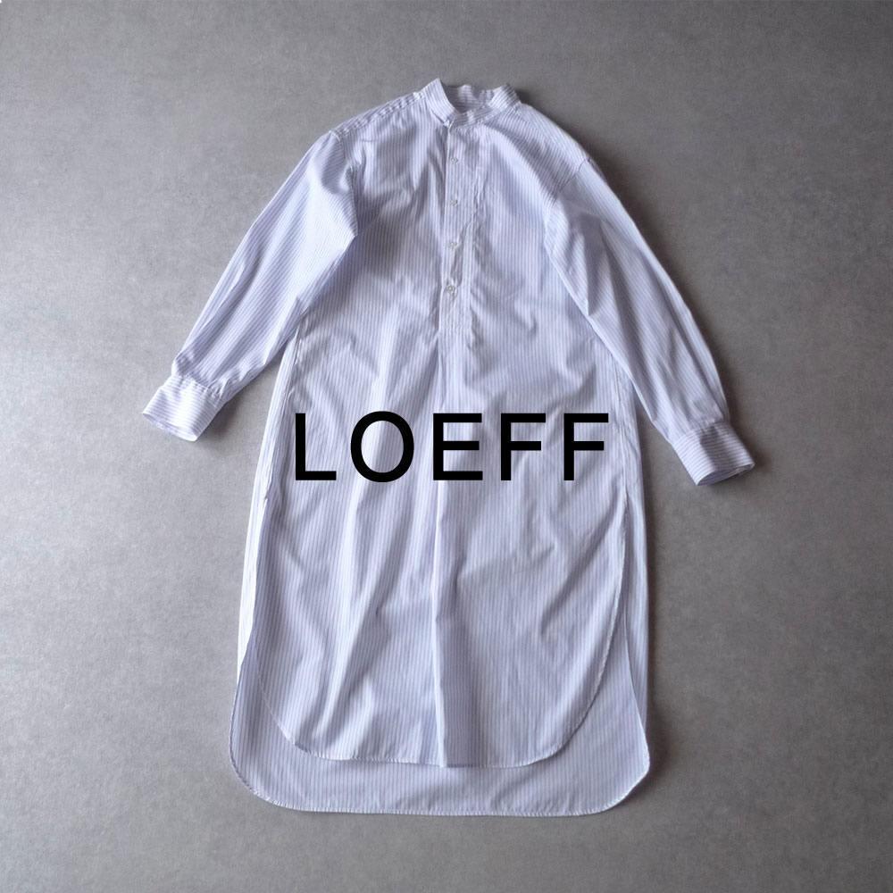 美品 ロエフ 3,4万「トーマスメイソン」シャツワンピース LOEFF X143