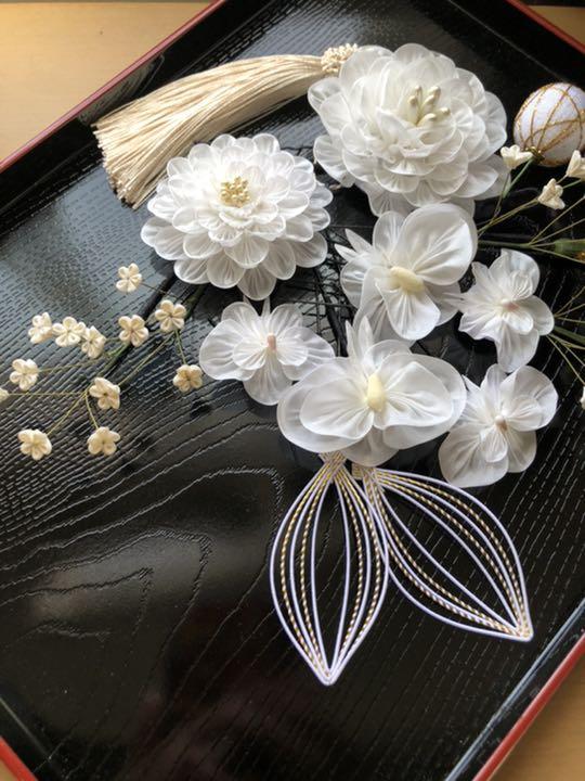 成人式髪飾り・つまみ細工(成人式・結婚式)