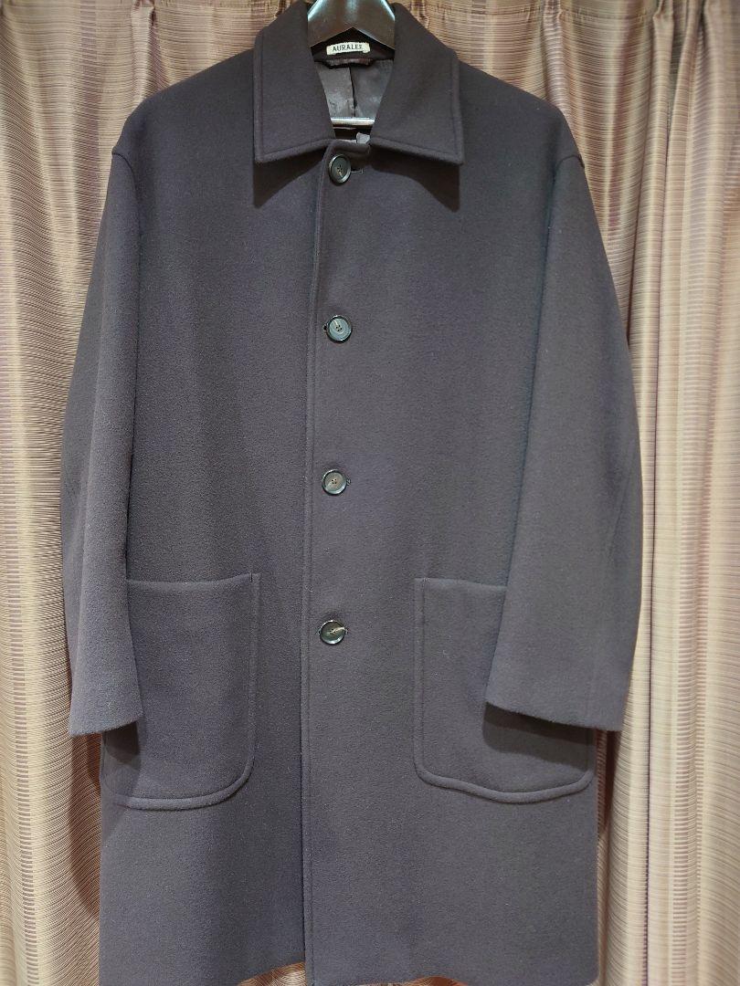 オーラリー DOUBLE CLOTH LIGHT MELTON COAT4