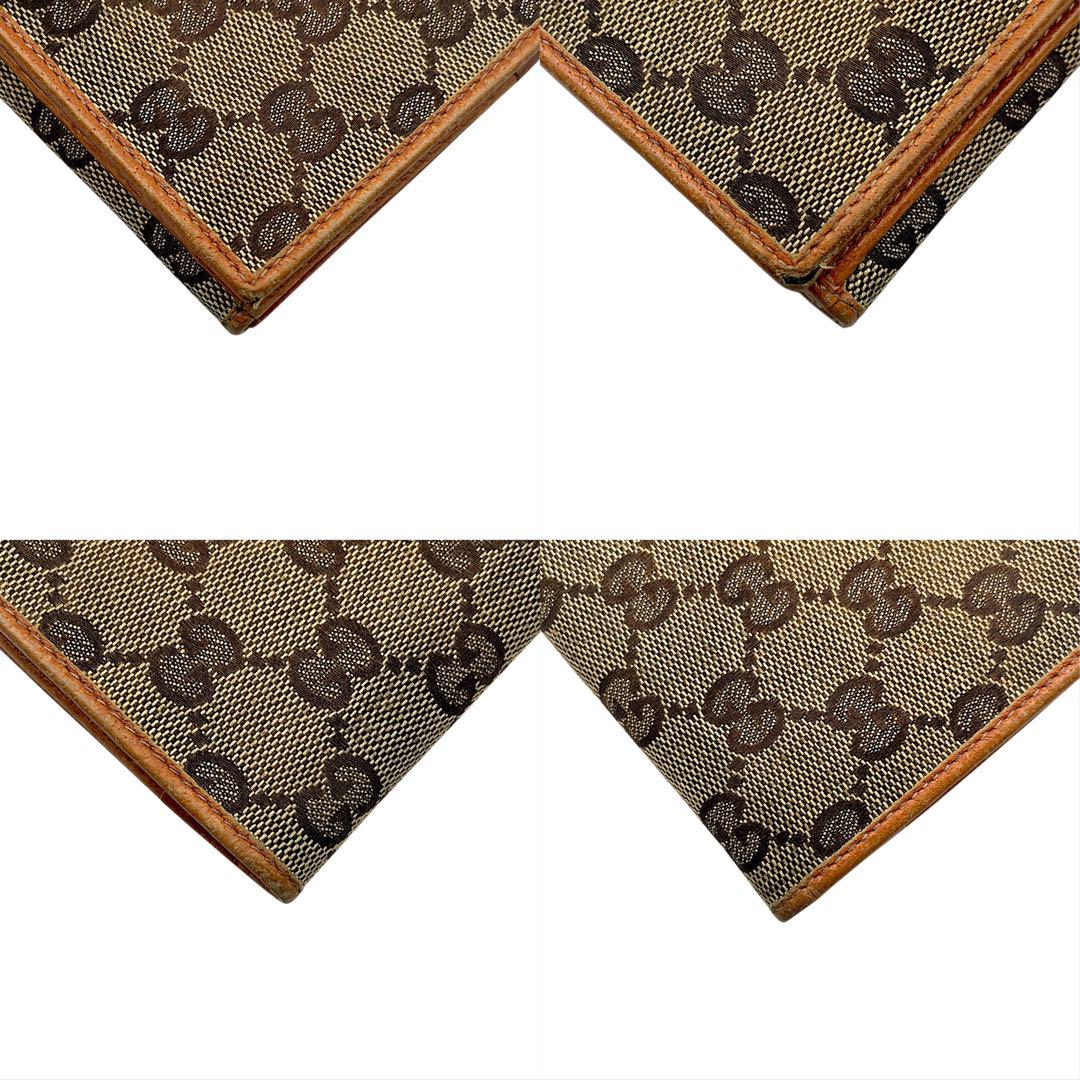【微美品】　GUCCI　グッチ　長財布　キャンバス　グッチホースビット