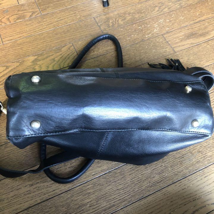 ヴィオラドーロ　VIOLAd'ORO 2wayショルダーバッグ　レザーバッグ黒