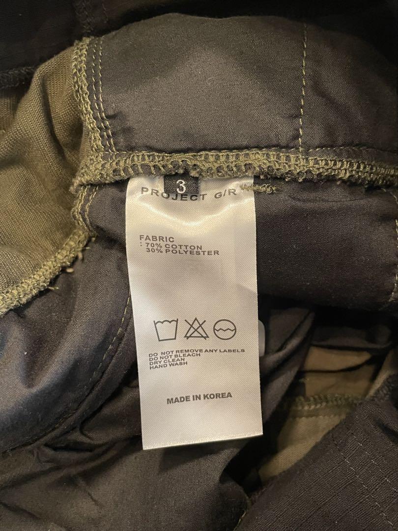 パンツ PROJECT G/R 3LAYERD CARGO PANT