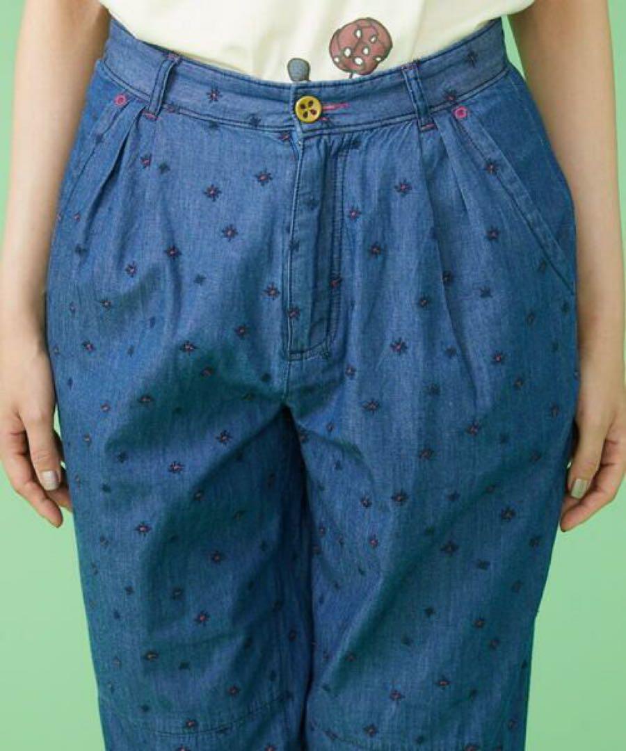 Jocomomola Brillar 刺繍デニムパンツ