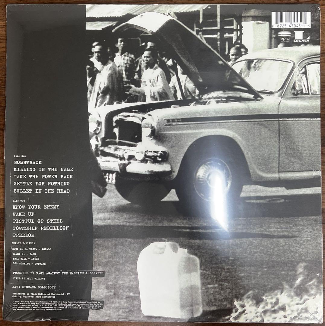 EU盤高音質180g重量盤】Rage Against The Machine LP｜Yahoo