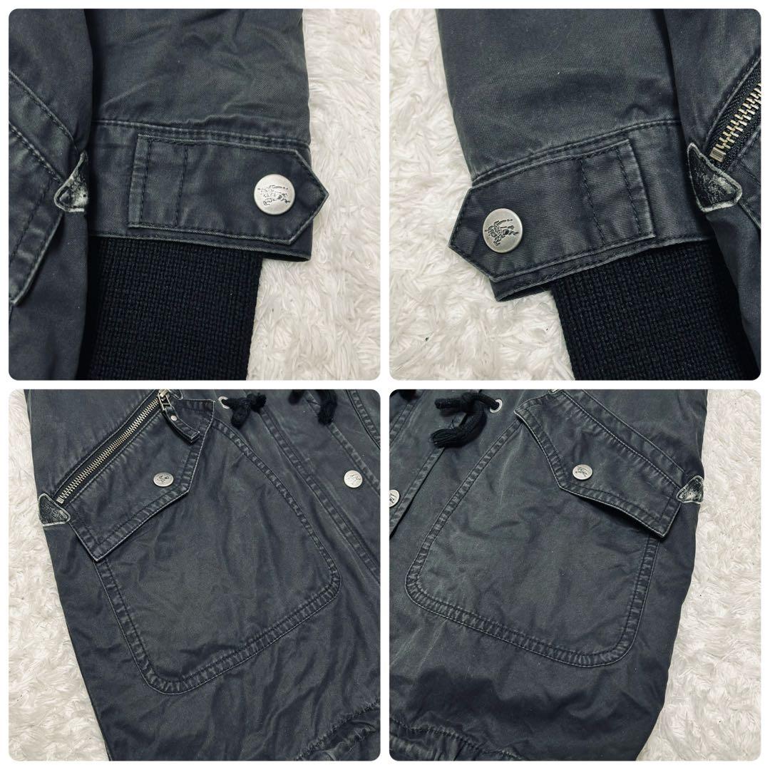 y2k バーバリー ブルーレーベル モッズコート ノバチェック ファー 黒 M y2k バーバリー ブルーレーベル モッズコート ノバチェック ファー 黒 M