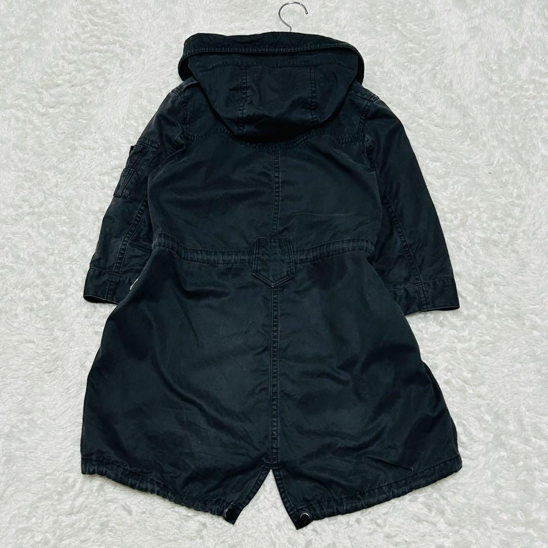 y2k バーバリー ブルーレーベル モッズコート ノバチェック ファー 黒 M y2k バーバリー ブルーレーベル モッズコート ノバチェック ファー 黒 M