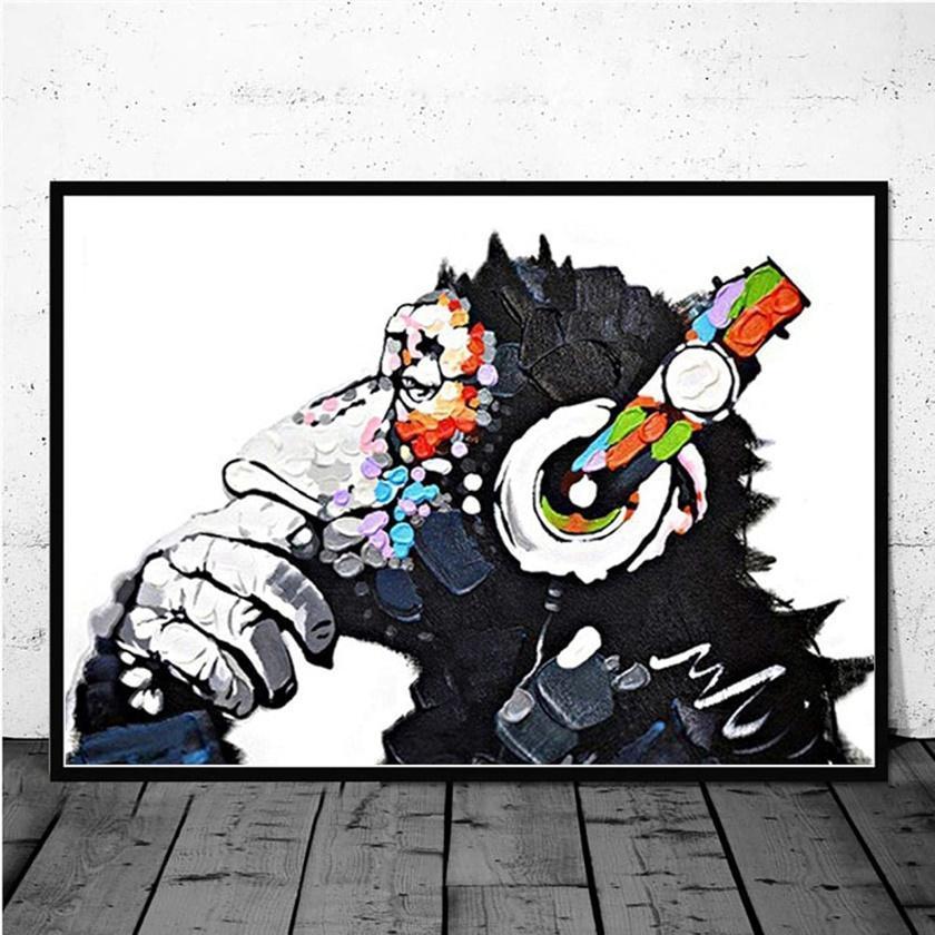 Banksy/バンクシー キャンバスアートポスター A3サイズ GB2