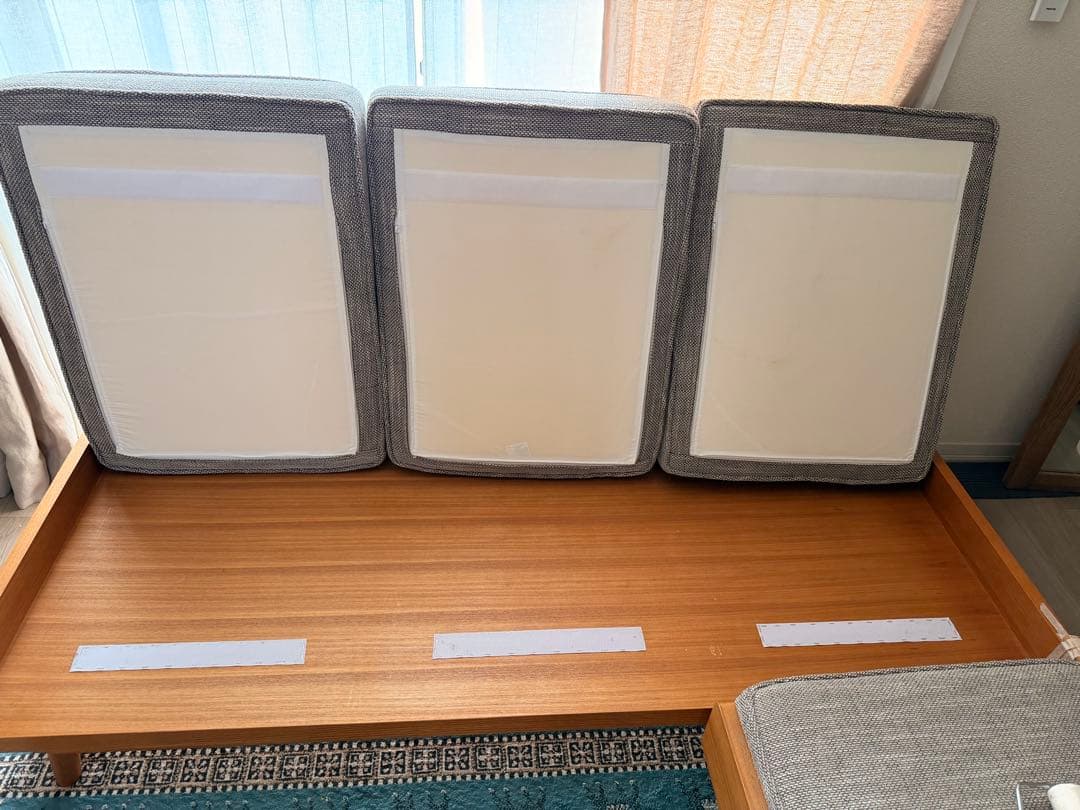 3人掛けソファ＆オットマンセット