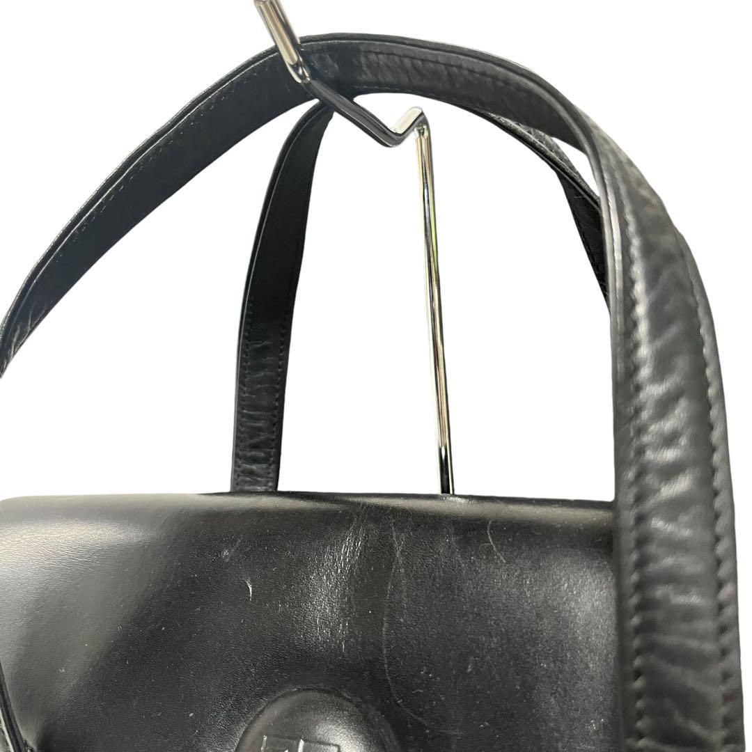 極美品✨】ジバンシー 4G ハンドバッグ ロゴ刻印 レザー ブラック