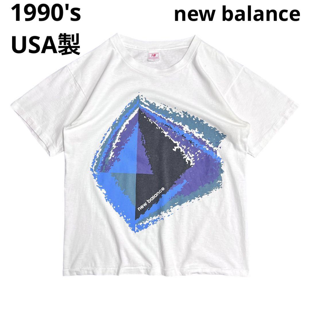 1990's USA製 new balance アート プリント Tシャツ