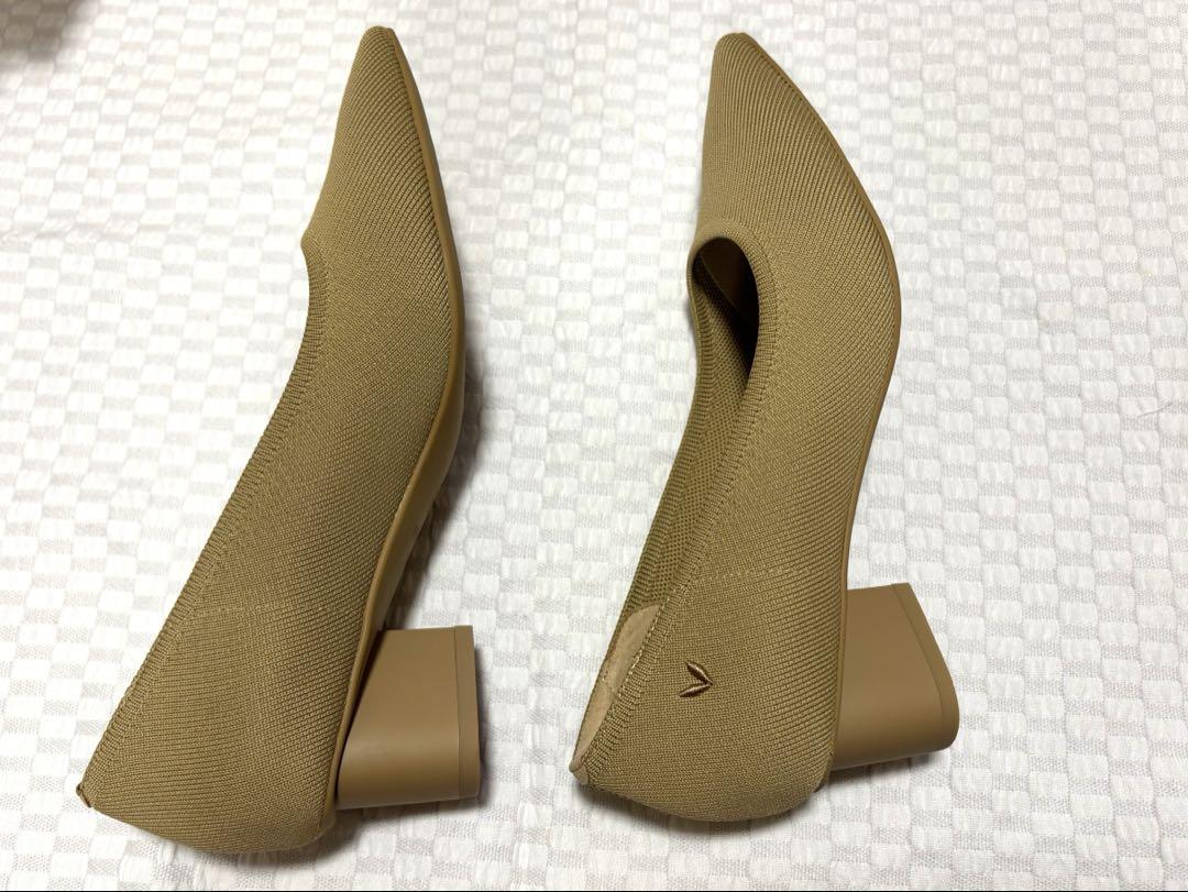 【極美品】VIVAIA ポインテッドトゥ チャンキーヒール パンプス