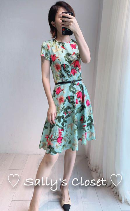 ホワイト系,FREE SIZE【特別送料無料!】 ☘️新作SALE ♡ Ted Baker 購入いただける BAKERドレス 希少!新品同様TED ひざ丈ワンピース