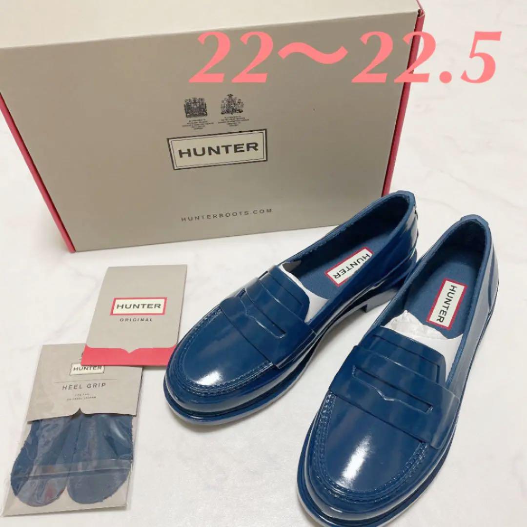 929円 最大84%OFFクーポン 新品☆ レディース 靴 レインシューズ 長靴 ローファー 紺色 シンプル 無地