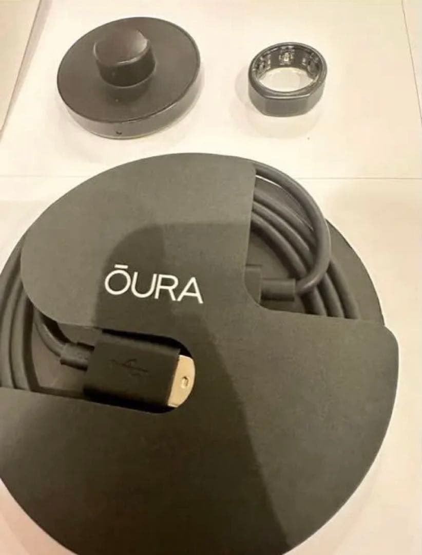 Oura Ring Gen3 Heritage Stealth US8号