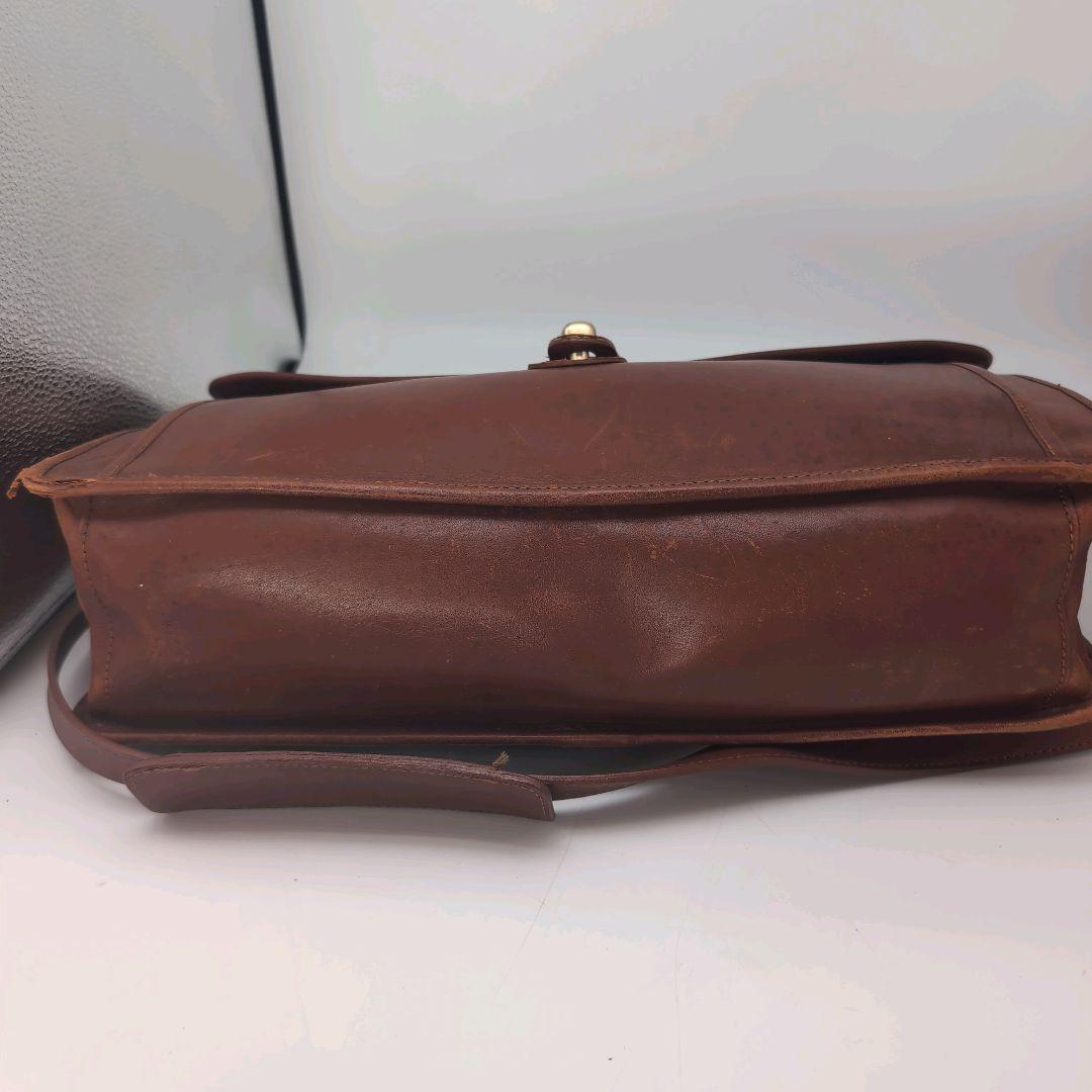 COACH オールドコーチ 2way ビジネスバッグ ターンロック ブラウン