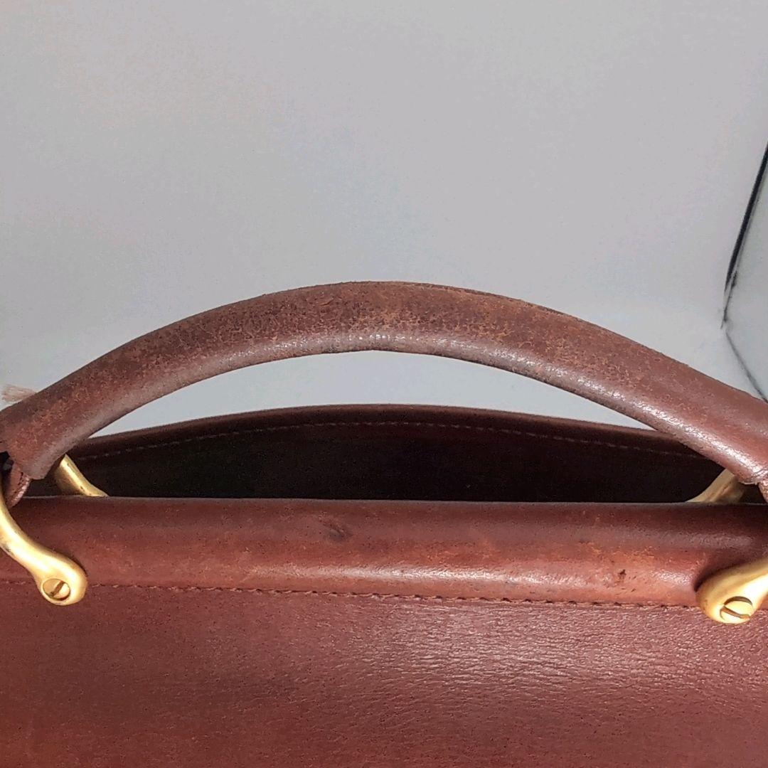 COACH オールドコーチ 2way ビジネスバッグ ターンロック ブラウン
