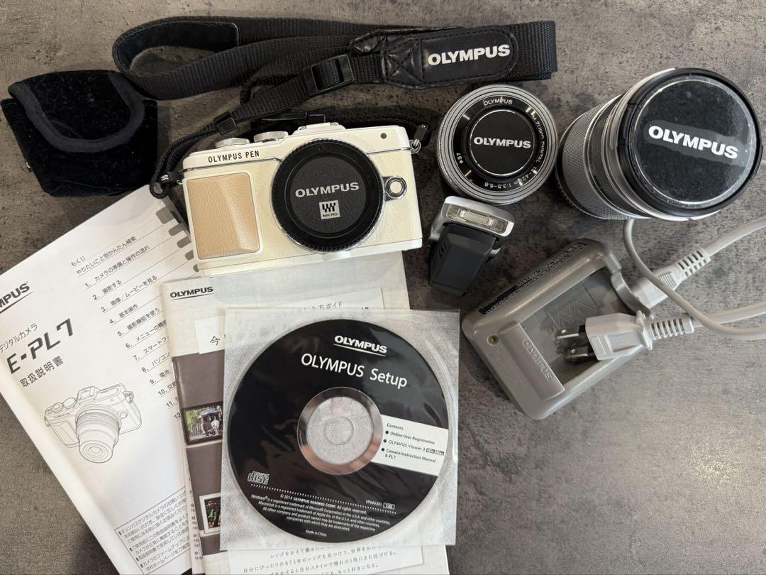 T*i様 OLYMPUS PEN E-PL7 ホワイト 本体と付属品　ズームレン
