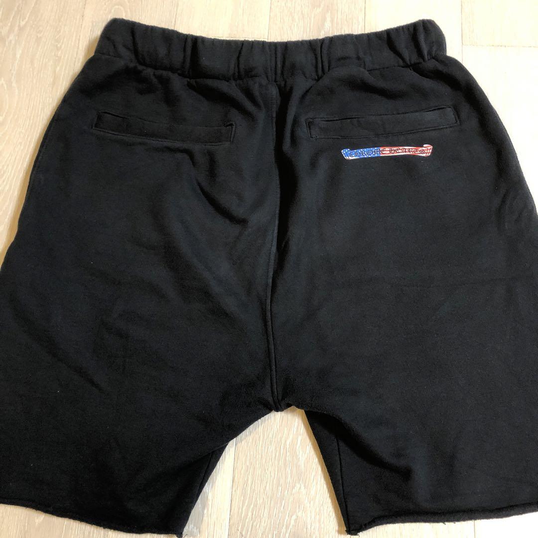 クロムハーツ　裏起毛　ショートパンツ　Lサイズ　ブラック