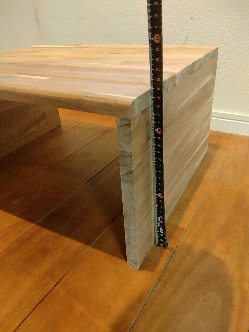 木製　ハンドメイド　オーダー　コの字型　踏み台　スツール　玄関台　水槽台