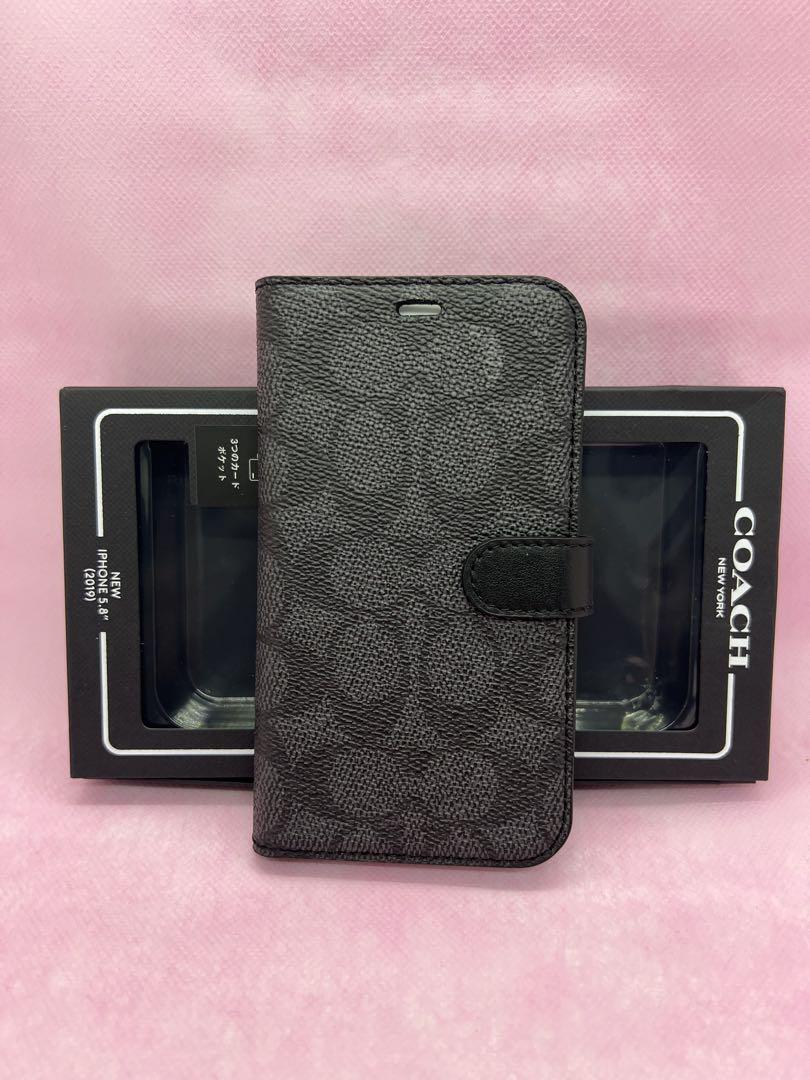 『A027』★正規品★COACH iPhone11Porケ–ス/ブラック