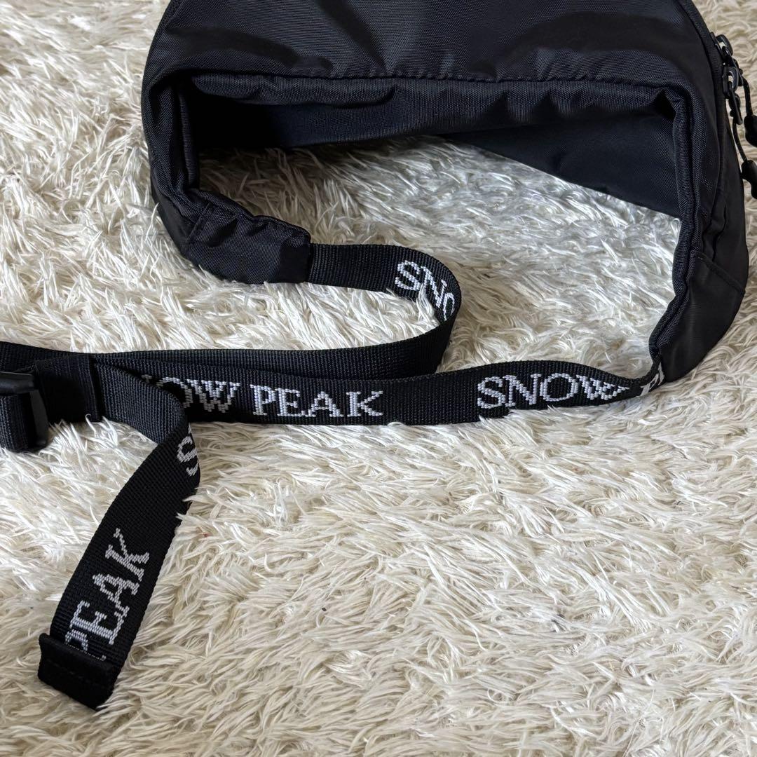 美品 スノーピーク ボディバッグ ウエストバッグ 黒 アウトドア