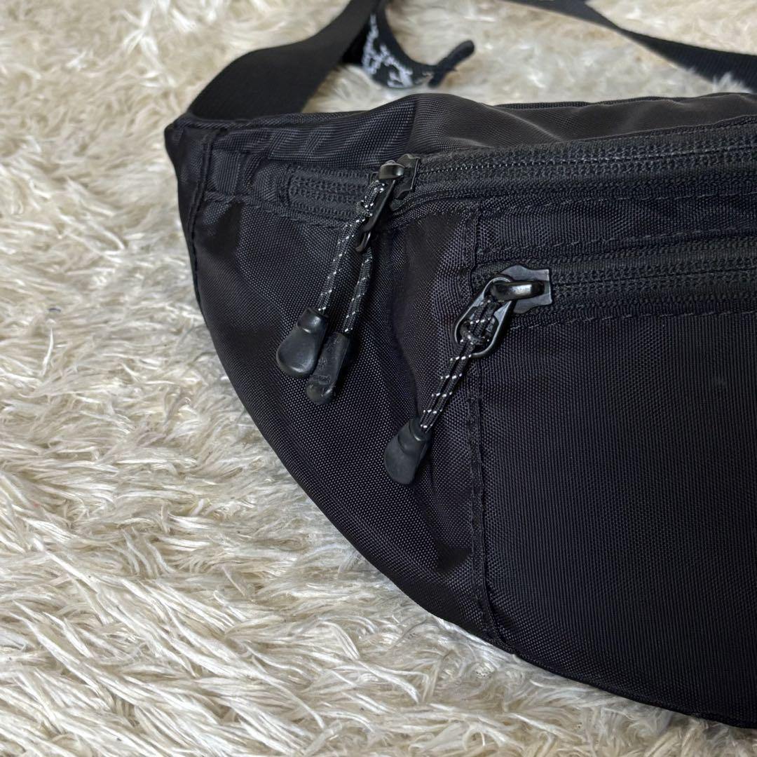 美品 スノーピーク ボディバッグ ウエストバッグ 黒 アウトドア