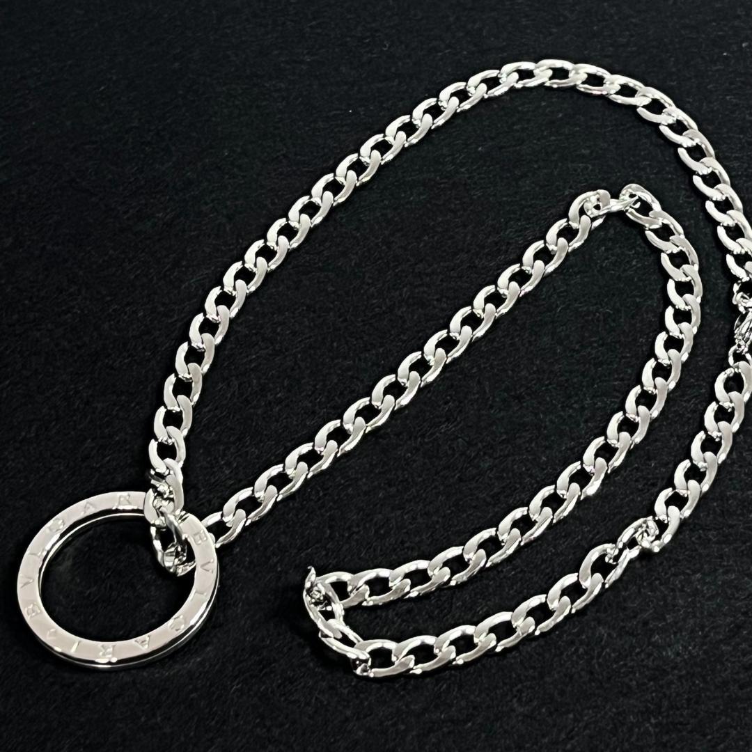箱・革紐付き】BVLGARI ブルガリ キーリング ネックレス