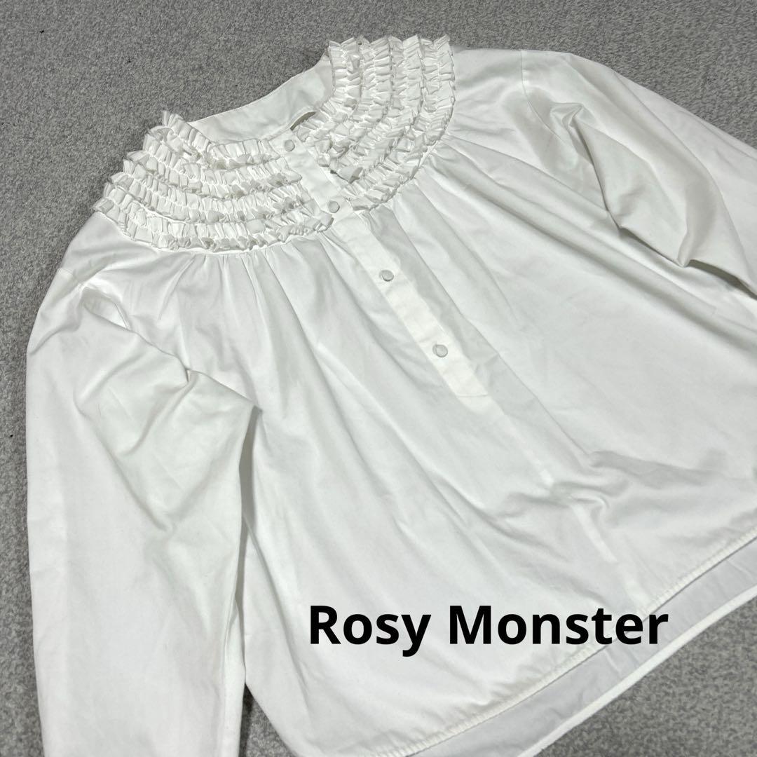 Rosy Monster ロージーモンスター　ミニフリルブラウス　長袖　日本製