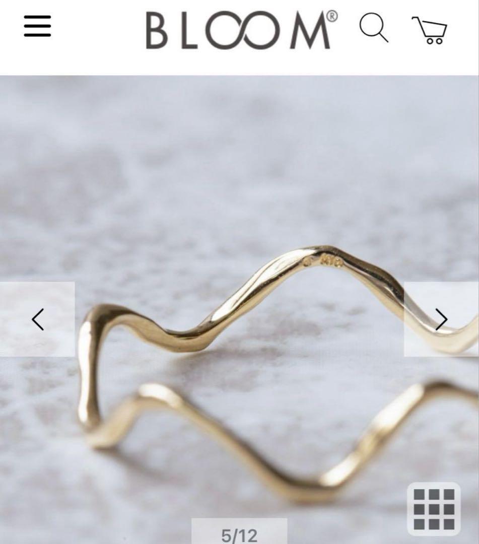 BLOOM k10 ウェーブ リング　7号 BLOOM k10 ウェーブ リング 7号 - メルカリ