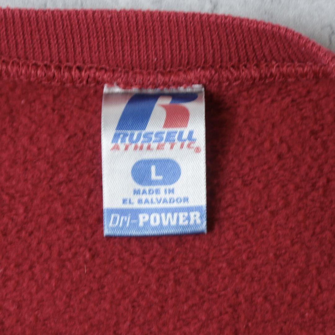 【希少】ラッセル スウェット 前V 00s ソリッド 無地 Dri-power