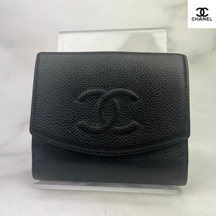 42＊超美品＊シャネル CHANEL　デカココ 三つ折り 財布
