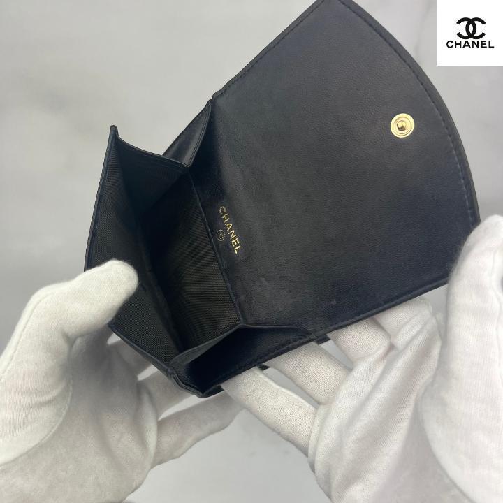 42＊超美品＊シャネル CHANEL　デカココ 三つ折り 財布